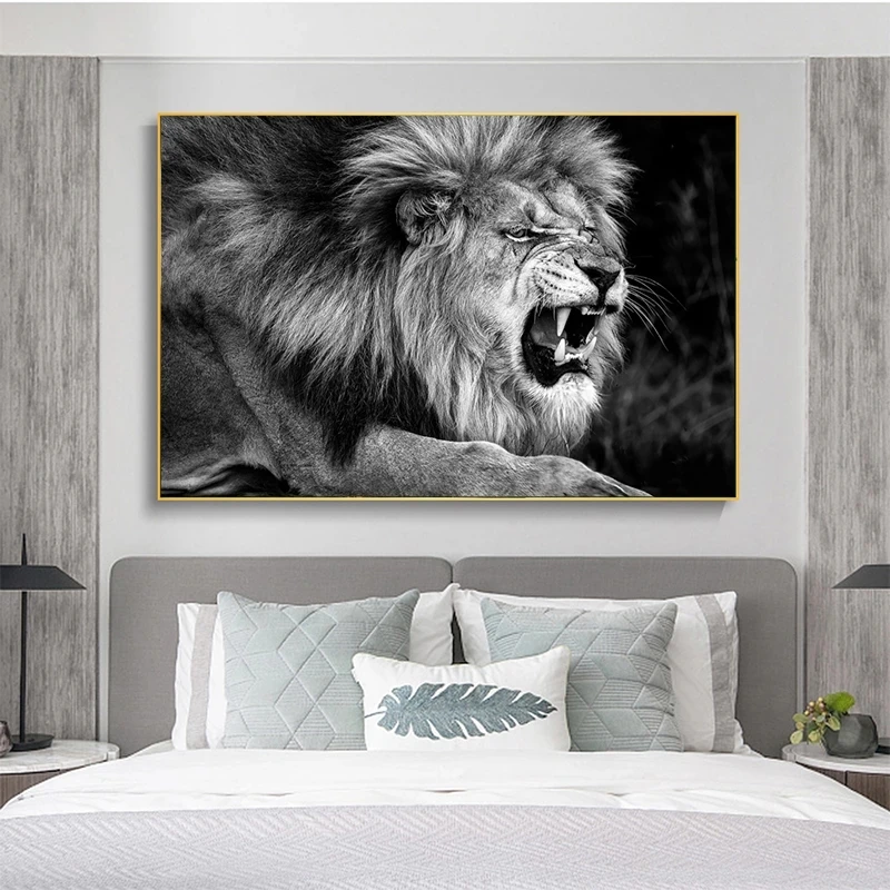 Black and White African Mighty Lion Canvas Painting Posters and Prints Wall Art Picture for Living Room Home Decoration Cuadros
Black and White African Mighty Lion Canvas Painting Posters and Prints Wall Art Picture for Living Room Home Decoration Cuadros