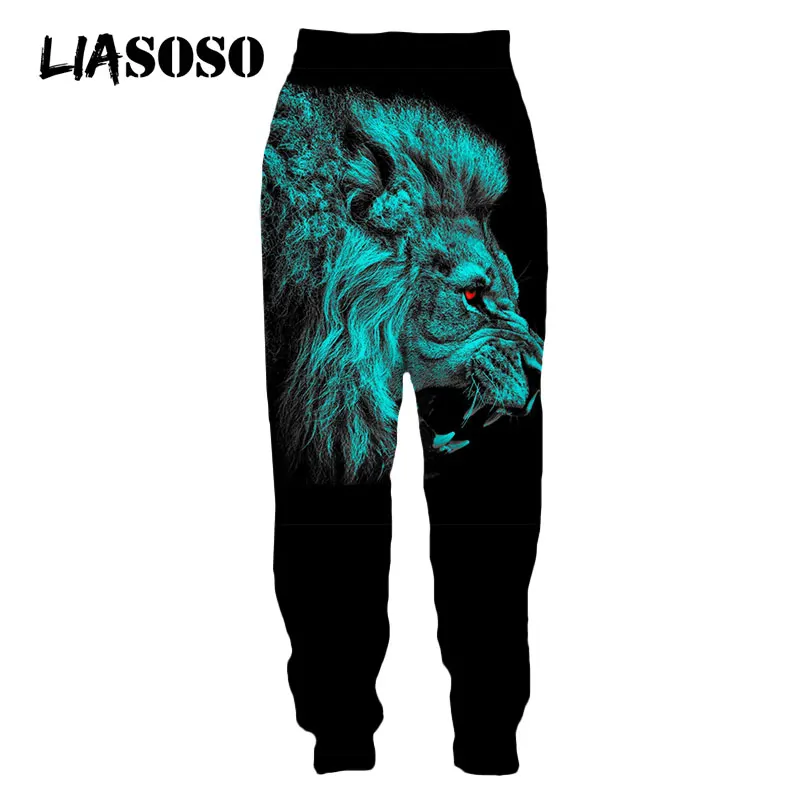 LIASOSO Animals Wild Lion Hunting Sweatpants Harajuku Streetwear Fire Art Casual Sweat Pants 3D Print Men Women Jogging Trousers
LIASOSO Animals Wild Lion Hunting Sweatpants Harajuku Streetwear Fire Art Casual Sweat Pants 3D Print Men Women Jogging Trousers