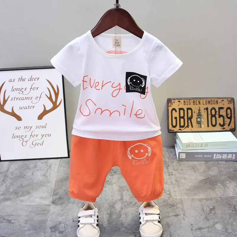 Boys Summer Clothing Sets 2020 Fashion Casual Cotton Letter T-shirt + Pants 2pcs Kids Sports Suits For Baby Boys Tracksuits
Boys Summer Clothing Sets 2020 Fashion Casual Cotton Letter T-shirt + Pants 2pcs Kids Sports Suits For Baby Boys Tracksuits