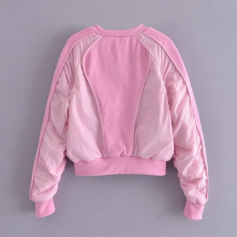 Bomber Parka Cotton Jacket 2021 Autumn Zipper Pocket Solid Distressed Long Sleeve O-neck Jackets Harajuku Women Baseball Jackets
Bomber Parka Cotton Jacket 2021 Autumn Zipper Pocket Solid Distressed Long Sleeve O-neck Jackets Harajuku Women Baseball Jackets