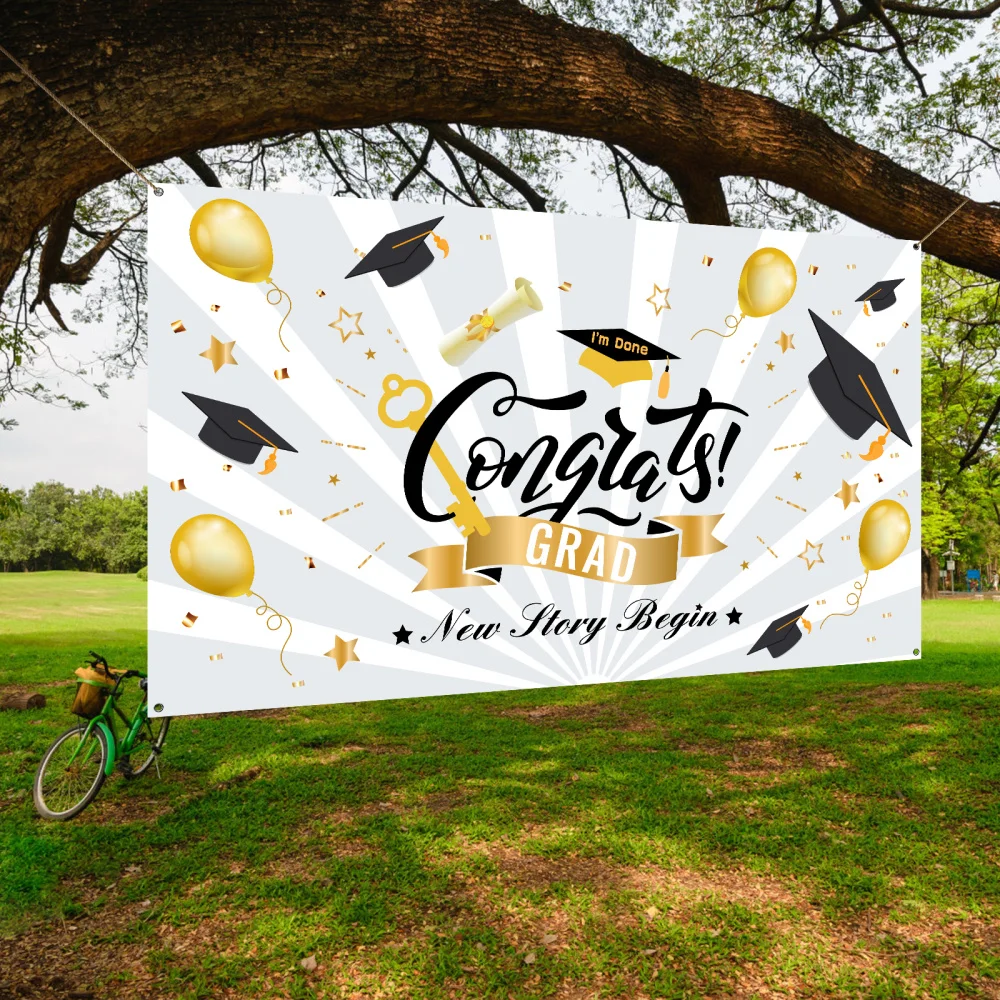 PRETYZOOM Graduation Party Banner 78x45" Graduation Celebration Backdrop Congrats Grad Party Supply for 2021 Happy Graduation
PRETYZOOM Graduation Party Banner 78x45" Graduation Celebration Backdrop Congrats Grad Party Supply for 2021 Happy Graduation