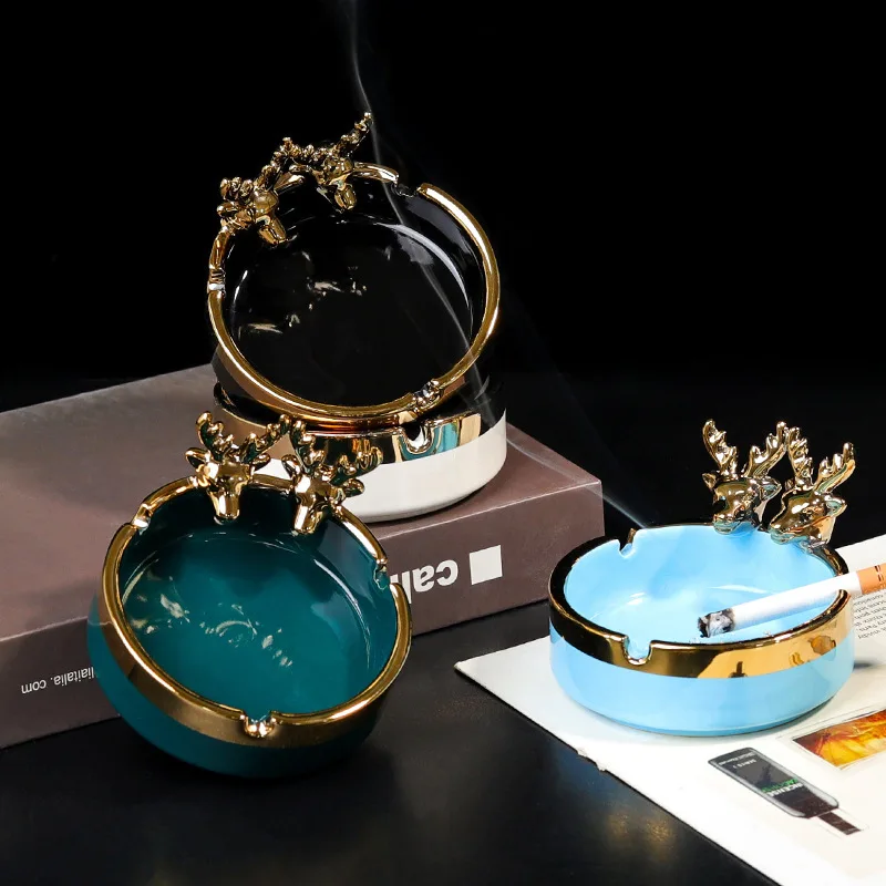 Nordic Creative Simple Circular Gold-painted Deer Ashtray Decoration Office Living Room Decoration
Nordic Creative Simple Circular Gold-painted Deer Ashtray Decoration Office Living Room Decoration