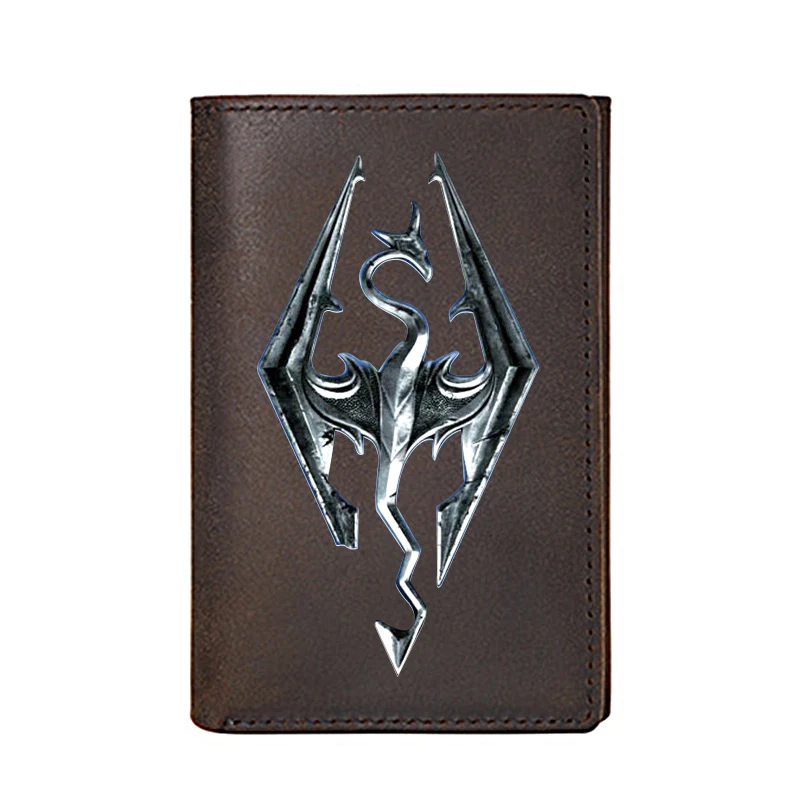 Personality Genuine Leather Men Wallet High Quality The Elder Scrolls Skyrim Business Card Holders Male Purses Short Money Bags
Personality Genuine Leather Men Wallet High Quality The Elder Scrolls Skyrim Business Card Holders Male Purses Short Money Bags