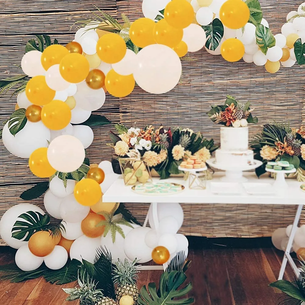 Yellow and White Balloon Garland Arch Kit for Girl Wedding Birthday Anniversary Baby Shower Party Decoration Supplies
Yellow and White Balloon Garland Arch Kit for Girl Wedding Birthday Anniversary Baby Shower Party Decoration Supplies