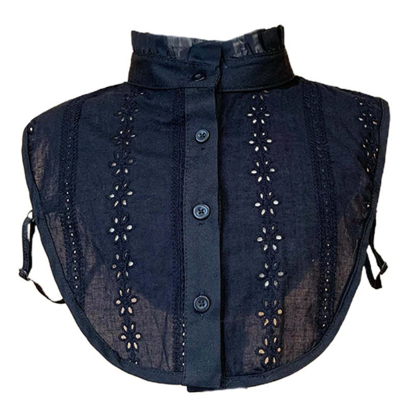 Women Vintage Ruffles Embroidery Lapel False Collar Summer Hollow Out Floral Lace Pattern Half Shirt Blouse Dickey Tops DXAA
Women Vintage Ruffles Embroidery Lapel False Collar Summer Hollow Out Floral Lace Pattern Half Shirt Blouse Dickey Tops DXAA