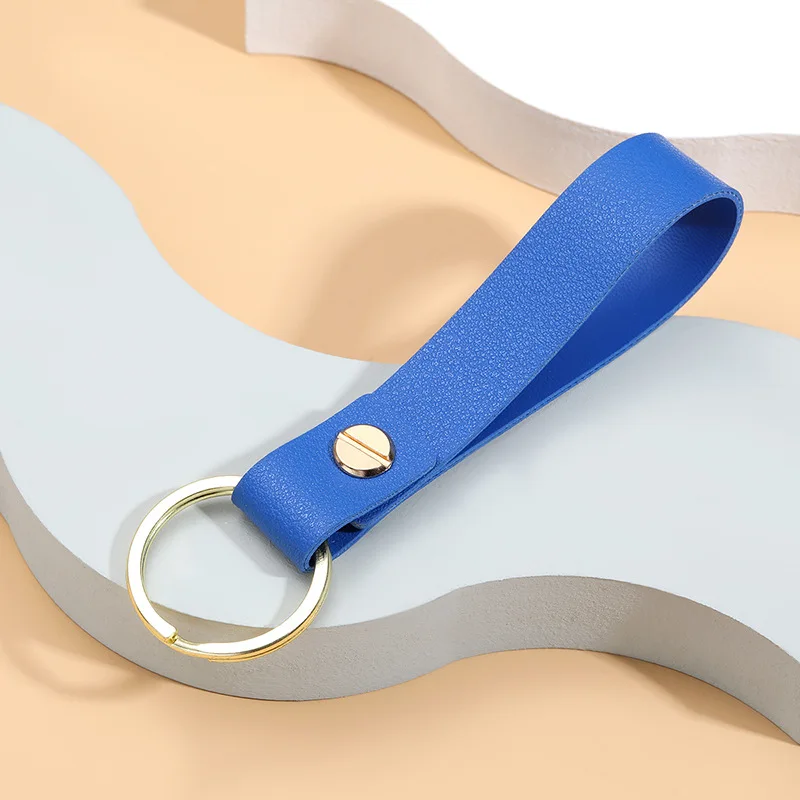 The new GM car keychain ring solid color PU leather keychain car keychain series Edge leather key chain for men and women
The new GM car keychain ring solid color PU leather keychain car keychain series Edge leather key chain for men and women