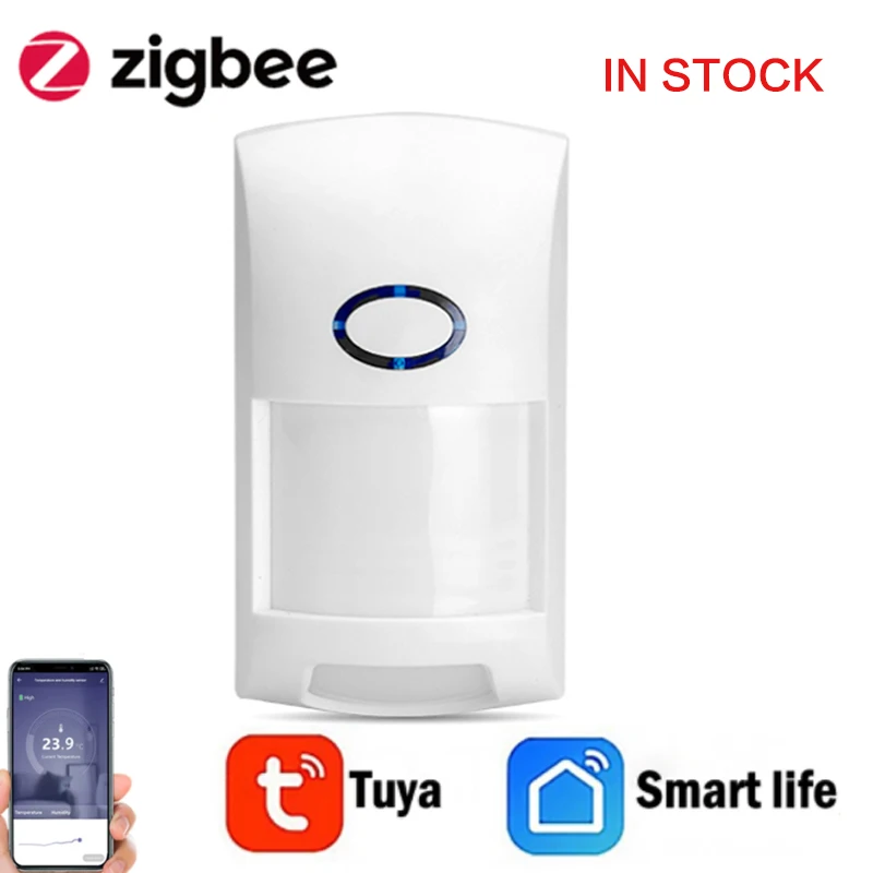 Фото Tuya Smart движения PIR Сенсор детектор Zigbee приложение Life Беспроводной домашней