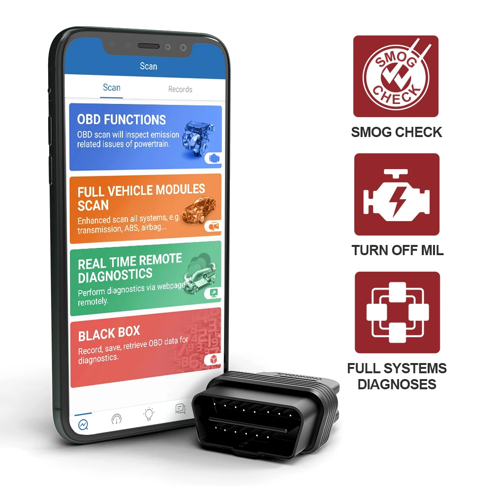 THINKCAR 1S Car Diagnostic Tool OBD2 Scanner Code Reader Full System Full OBDII Functions Automotivo DTC For Car testing
THINKCAR 1S Car Diagnostic Tool OBD2 Scanner Code Reader Full System Full OBDII Functions Automotivo DTC For Car testing