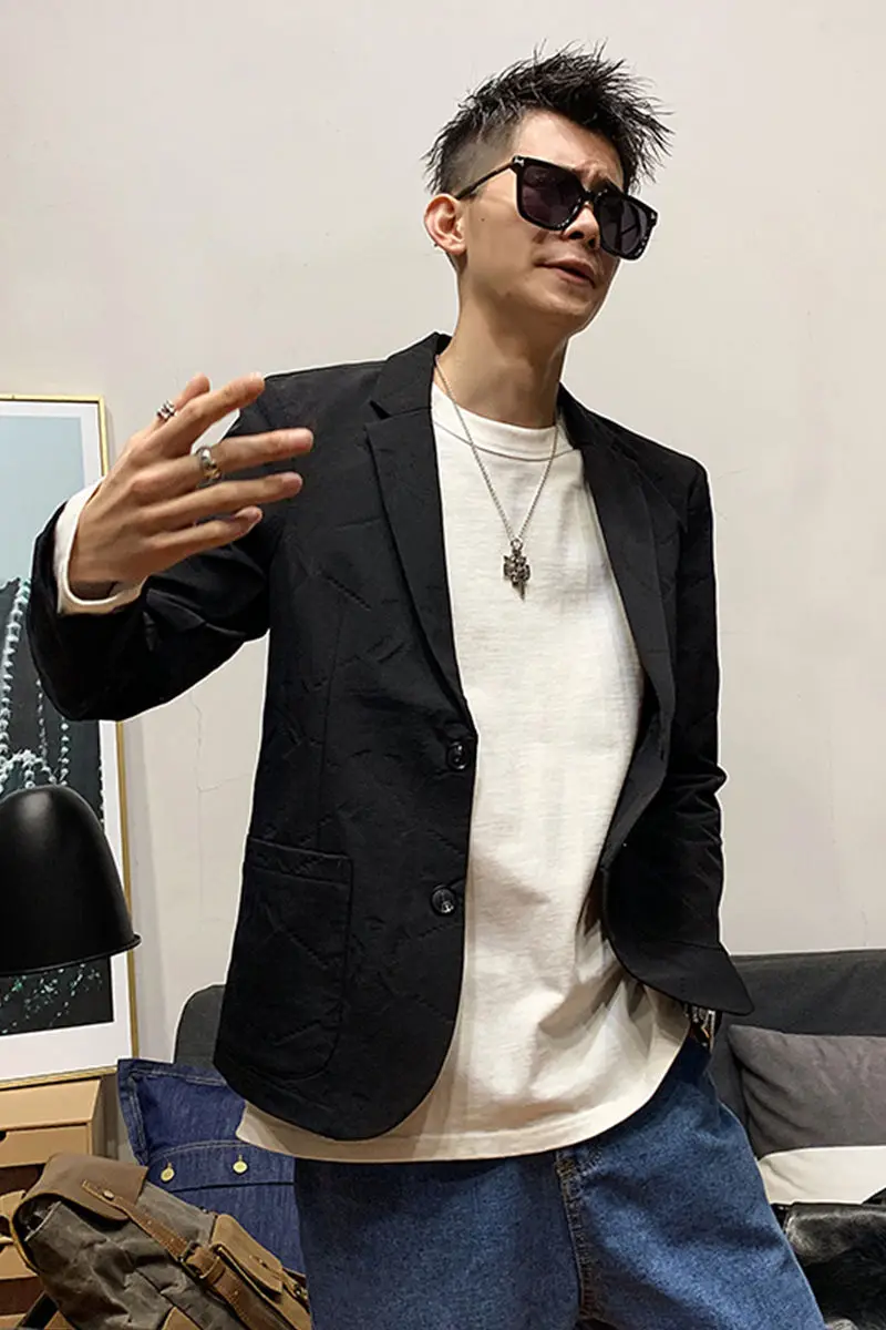2020 Spring And Autumn New Youth Pop Korean Letter Embossed Solid Slim Suit Fashion Casual Thin Top Black / Beige L-3XL
2020 Spring And Autumn New Youth Pop Korean Letter Embossed Solid Slim Suit Fashion Casual Thin Top Black / Beige L-3XL
