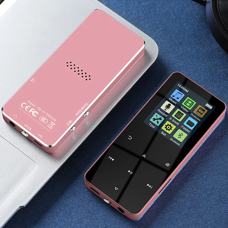 Музыкальный плеер 1 8 дюйма металлический сенсорный MP3 MP4 Bluetooth 4 2 поддержка карт с