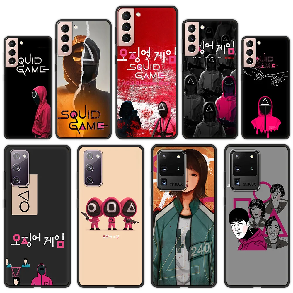 TV Movie Squid Game Fundas Phone Case For Samsung Galaxy S20 FE Note 20 10 Ultra S21 S10 S9 S10E S8 Plus Luxury Cover Shell TPU
TV Movie Squid Game Fundas Phone Case For Samsung Galaxy S20 FE Note 20 10 Ultra S21 S10 S9 S10E S8 Plus Luxury Cover Shell TPU
