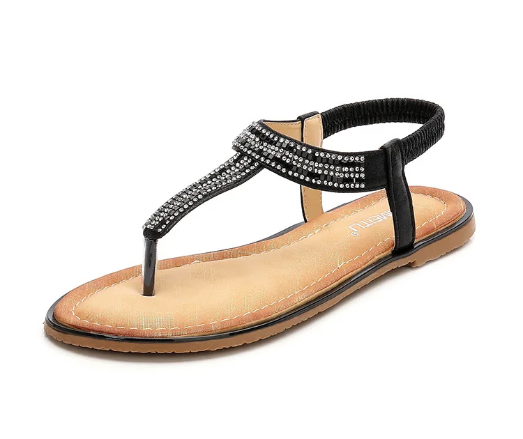 Female Sandal Flat Summer Shoes Woman Large Size Girls Rhinestone Without Beige 2021 Comfort Big Fashion Solid Back Strap Elasti
Female Sandal Flat Summer Shoes Woman Large Size Girls Rhinestone Without Beige 2021 Comfort Big Fashion Solid Back Strap Elasti