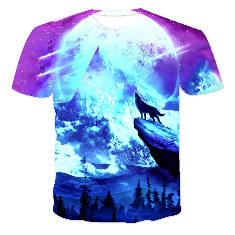 Men'S Short-Sleeved Loose T-Shirt Wolf Howl 3D Printing Round Neck Pullover And Men'S Casual Streetwear Fashion T-Shirt XXS-6XL
Men'S Short-Sleeved Loose T-Shirt Wolf Howl 3D Printing Round Neck Pullover And Men'S Casual Streetwear Fashion T-Shirt XXS-6XL