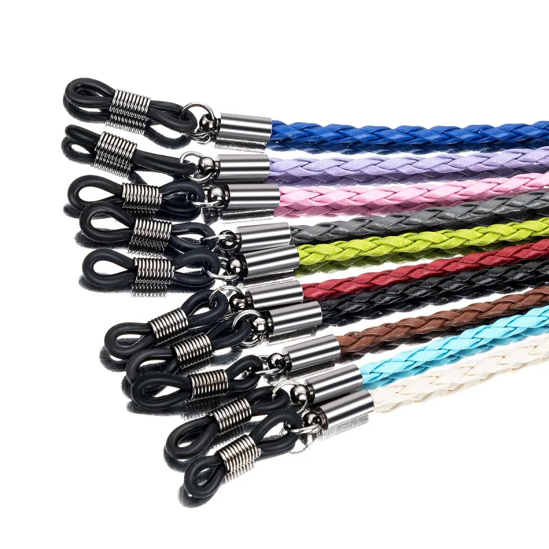 Sunglasses Leather Rope Chain Thick Twist Eyewear Braided Glasses Lanyard Strap Outdoor Sports Non-slip Eyeglass Accessories
Sunglasses Leather Rope Chain Thick Twist Eyewear Braided Glasses Lanyard Strap Outdoor Sports Non-slip Eyeglass Accessories