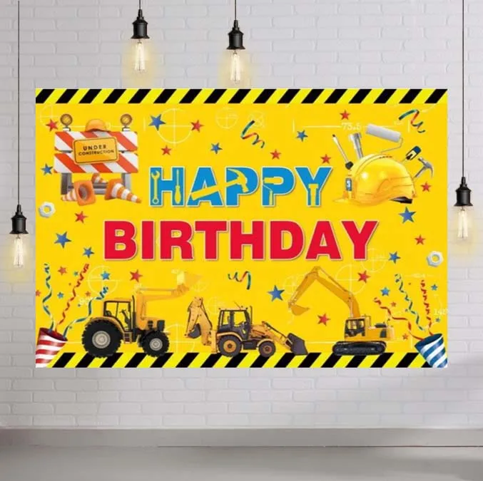 Construction Theme Birthday Party Photography Backdrop Workers Architect Safety Hard Supplies Decor Banner Photo Props
Construction Theme Birthday Party Photography Backdrop Workers Architect Safety Hard Supplies Decor Banner Photo Props