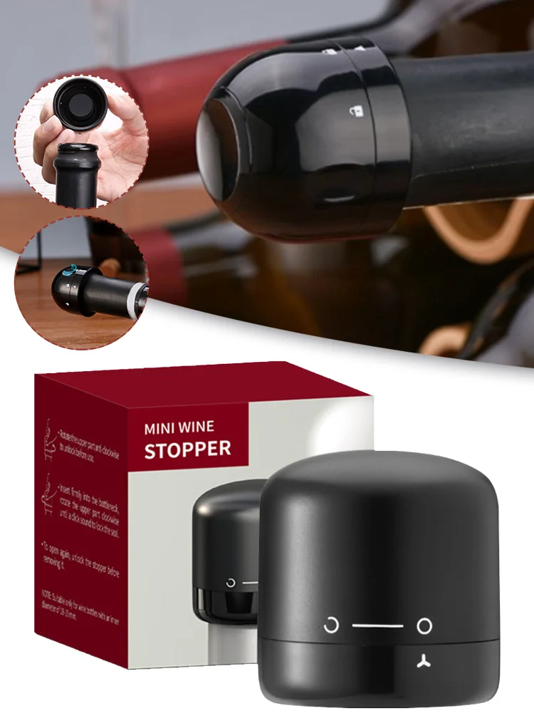 Wine Bottle Stopper Vacuum Sealed Red Wine Champagne Preserver with Lock Leak-proof Wine Corks Plugs Xmas Gifts for Wine Lovers
Wine Bottle Stopper Vacuum Sealed Red Wine Champagne Preserver with Lock Leak-proof Wine Corks Plugs Xmas Gifts for Wine Lovers