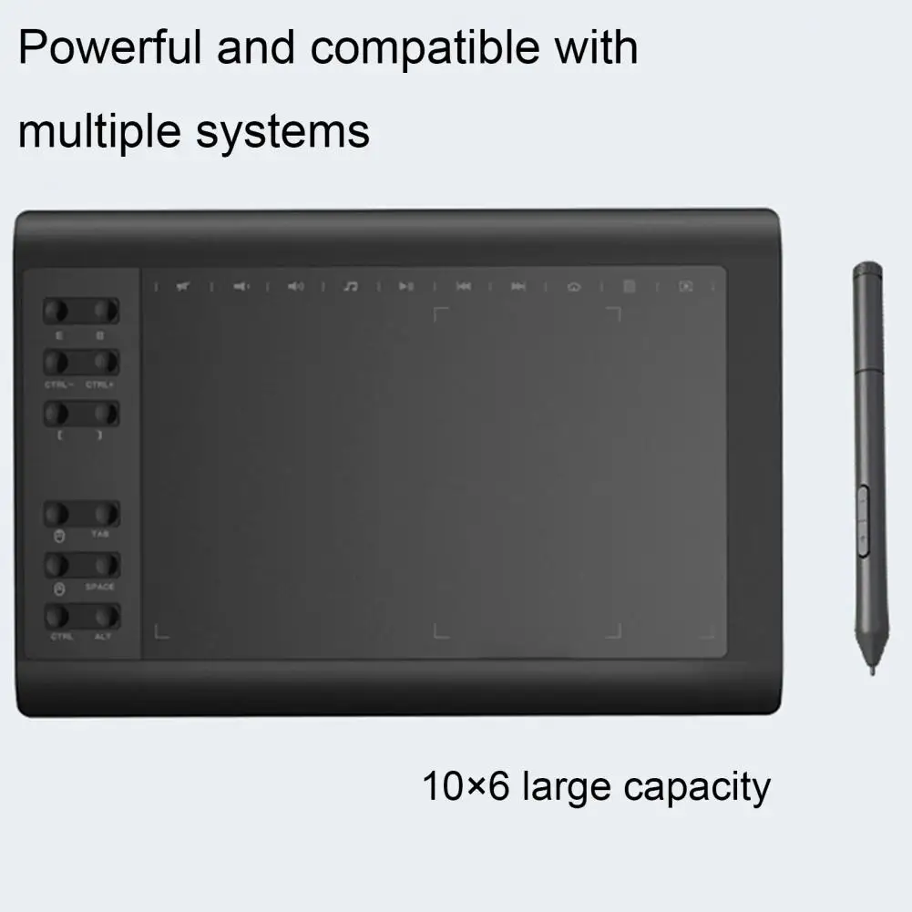10 Inch Graphics Drawing Display Digital Tablet 8192 Level For Drawing &Game OSU Battery-Free Pen Tablets for Windows & Mac
10 Inch Graphics Drawing Display Digital Tablet 8192 Level For Drawing &Game OSU Battery-Free Pen Tablets for Windows & Mac