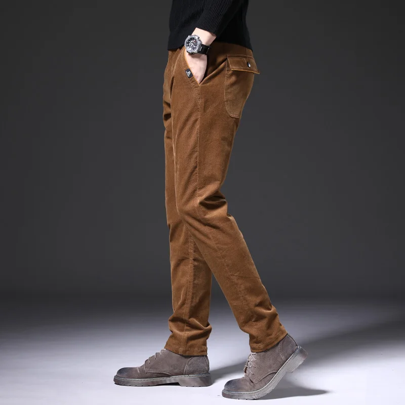 SHAN BAO Corduroy Cotton Pants Black Grey Khaki Spring 2021 Brand Clothing Stretch Modal High Quality Slim Fit Fashionable Pants
SHAN BAO Corduroy Cotton Pants Black Grey Khaki Spring 2021 Brand Clothing Stretch Modal High Quality Slim Fit Fashionable Pants