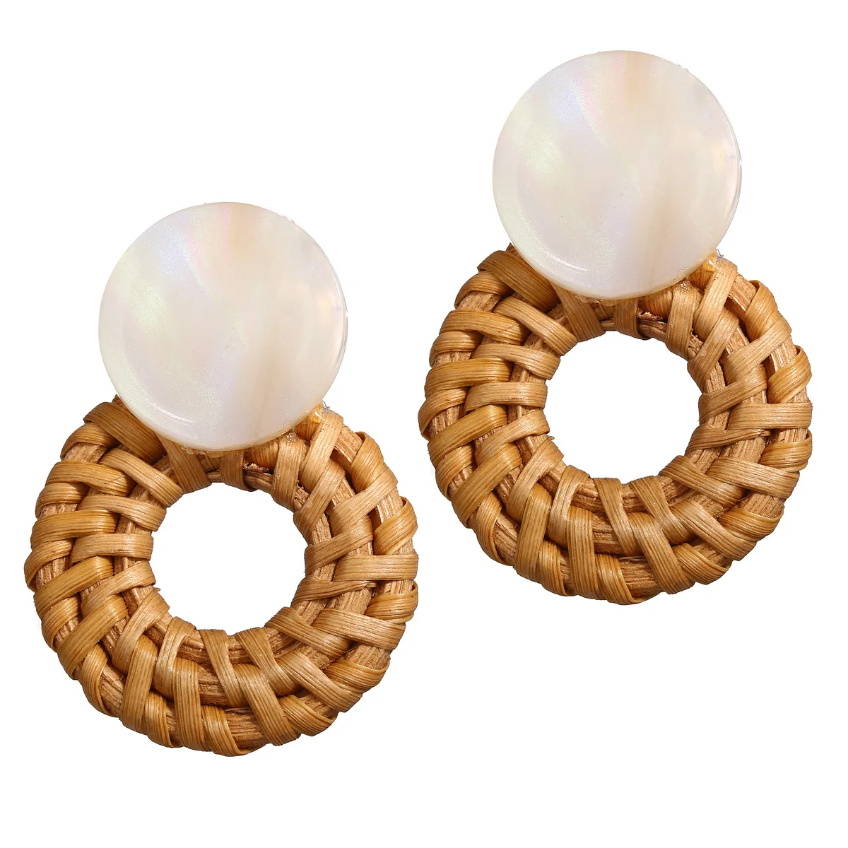Creative Earrings For Women Simple boheme Acrylic Wooden Woven ring earring New 2020 Fashion Jewelry Hot Sale
Creative Earrings For Women Simple boheme Acrylic Wooden Woven ring earring New 2020 Fashion Jewelry Hot Sale