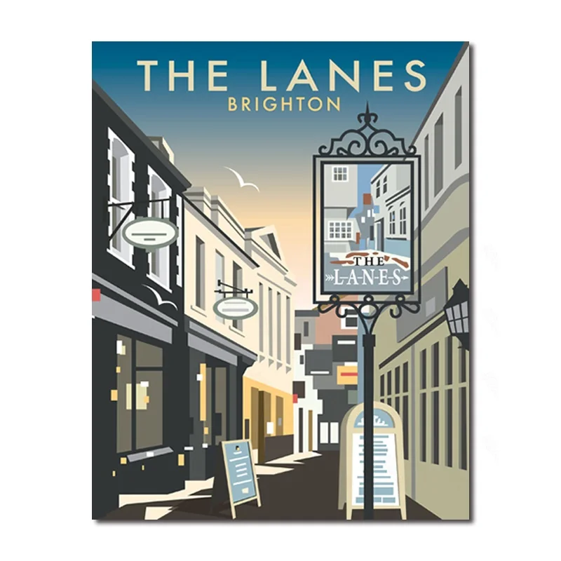 Modern Style Print 1 Pc Background Poster and Wall Art Living Room Sofa Decoration Painting Oil Painting City Street Pattern
Modern Style Print 1 Pc Background Poster and Wall Art Living Room Sofa Decoration Painting Oil Painting City Street Pattern