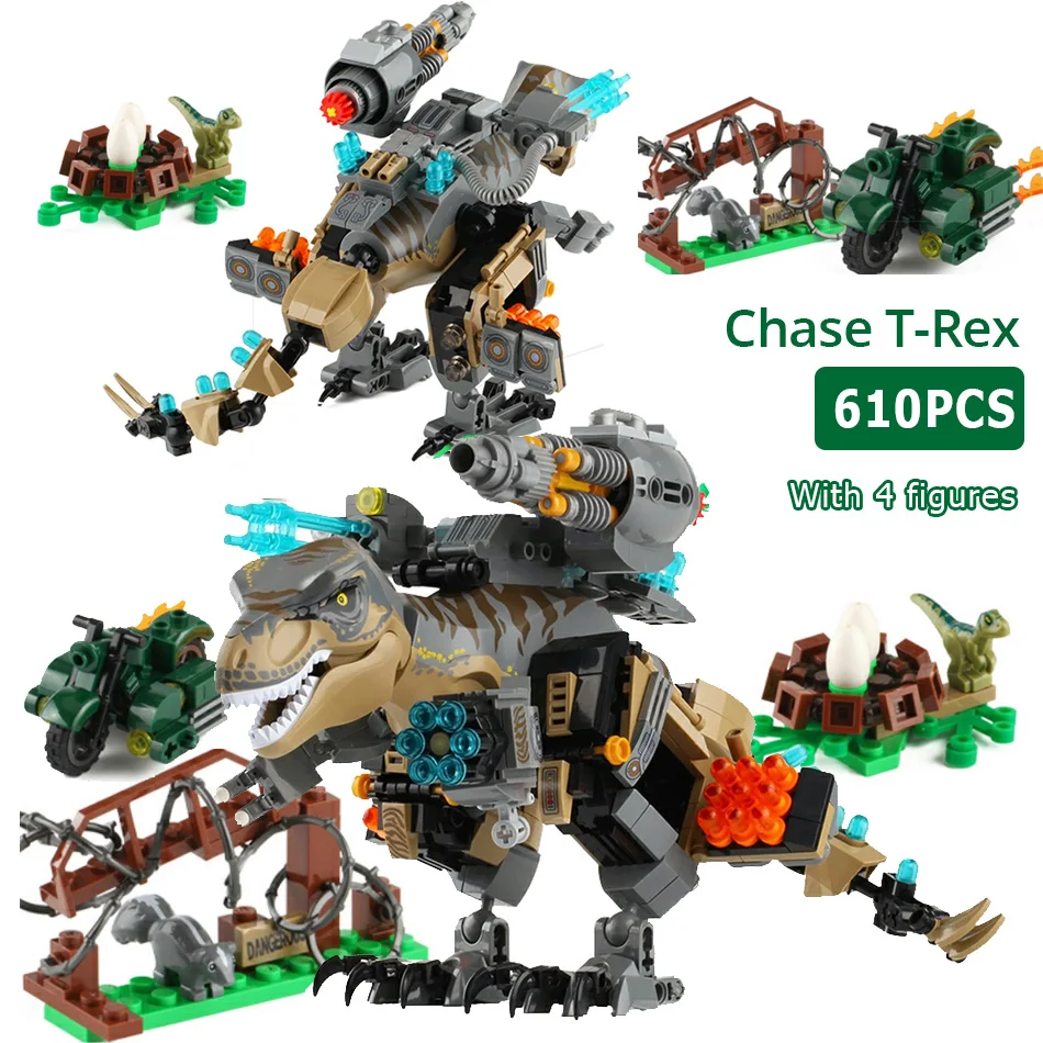 Mengwoha Jurassic Reload Tyrannosaurus Rex Building Blocks Dinosaur World with Figures Animal Park Bricks Toys For Children Gift
Mengwoha Jurassic Reload Tyrannosaurus Rex Building Blocks Dinosaur World with Figures Animal Park Bricks Toys For Children Gift