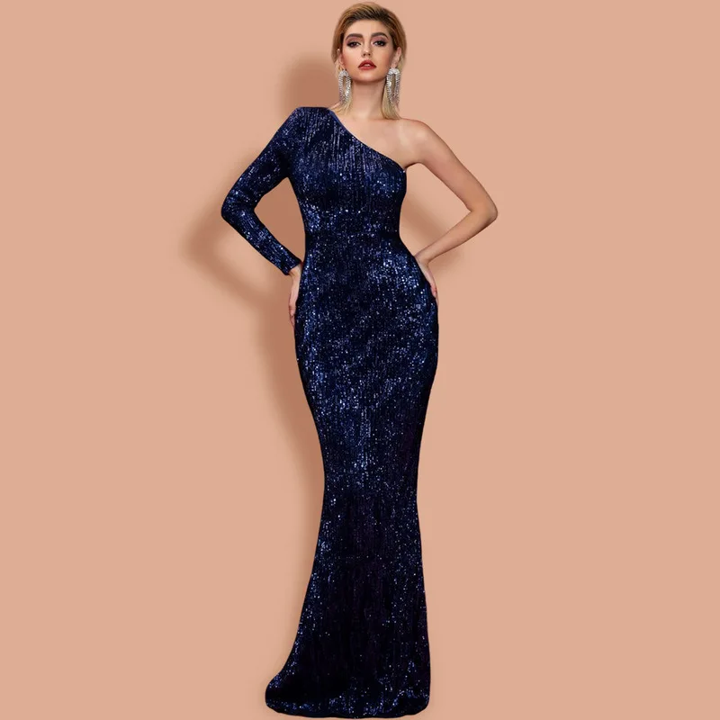 Plus Size Evening Dresses Luxury Long Sequined for Women Mermaid Long Sleeve Ball Gowns V-neck Black
Plus Size Evening Dresses Luxury Long Sequined for Women Mermaid Long Sleeve Ball Gowns V-neck Black