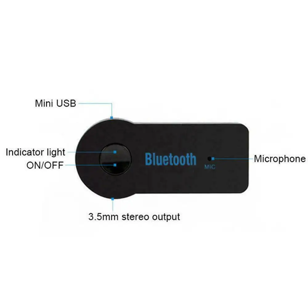 Audio Receiver Stereo 3.5mm Wireless Bluetooth Adapter Car Adapter Mic Aux Adapter Music Receptor Receiver with Audio X3V0
Audio Receiver Stereo 3.5mm Wireless Bluetooth Adapter Car Adapter Mic Aux Adapter Music Receptor Receiver with Audio X3V0