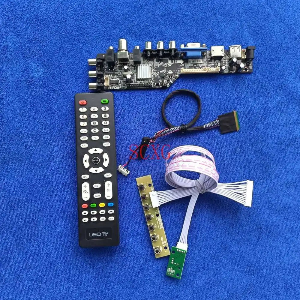 40 Pin LVDS Digital signal LCD LED Fit N101L6/N101LGE Screen controller drive board DVB AV VGA USB HDMI-compatible 1024*600 Kit
40 Pin LVDS Digital signal LCD LED Fit N101L6/N101LGE Screen controller drive board DVB AV VGA USB HDMI-compatible 1024*600 Kit