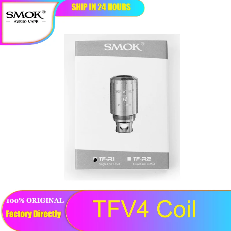 Smok оригинальный TFV4 Сменная Головка Катушки vape RBA одиночный/RBA двухъядерный для SMOK