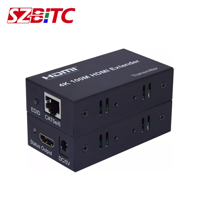 SZBITC 4K 100 м HDMI удлинитель конвертер над CAT 5e/6 6e UTP RJ45 LAN сетевая карта Ethernet кабель |