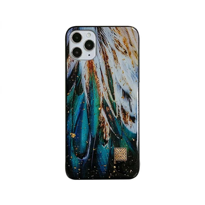 Luxury Retro Silicone Phone Protective Cover for Iphone 12 Mini Feather Pattern Phone Back Cases for Iphone 11 Promax X Xs Max
Luxury Retro Silicone Phone Protective Cover for Iphone 12 Mini Feather Pattern Phone Back Cases for Iphone 11 Promax X Xs Max