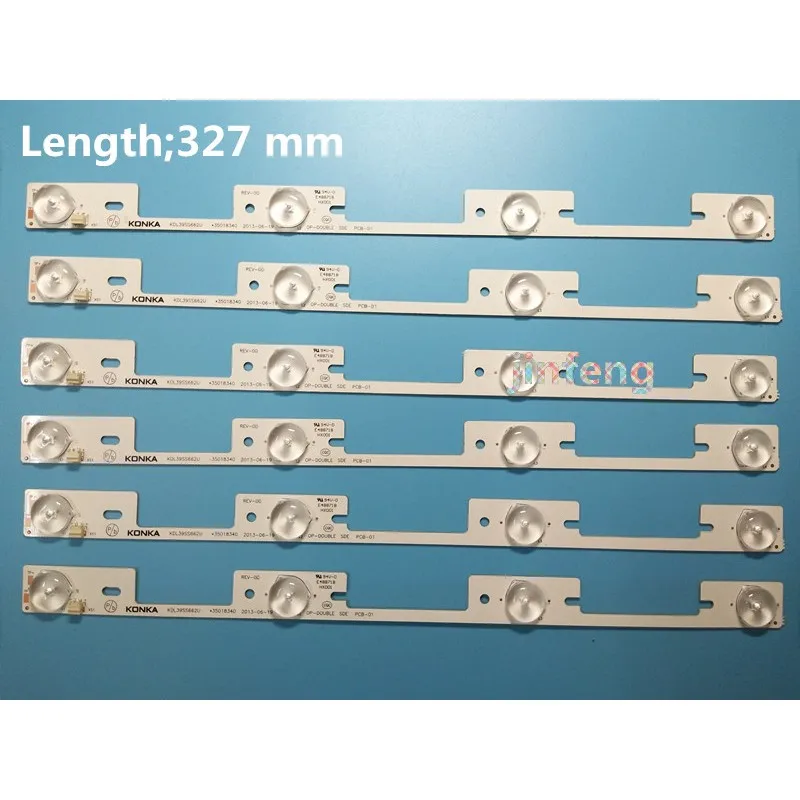 50Pieces for Konka 39 inches TV KDL39SS662U 35018339 Konka 40 inches KDL40SS662U 35019864 327mm 6V
50Pieces for Konka 39 inches TV KDL39SS662U 35018339 Konka 40 inches KDL40SS662U 35019864 327mm 6V