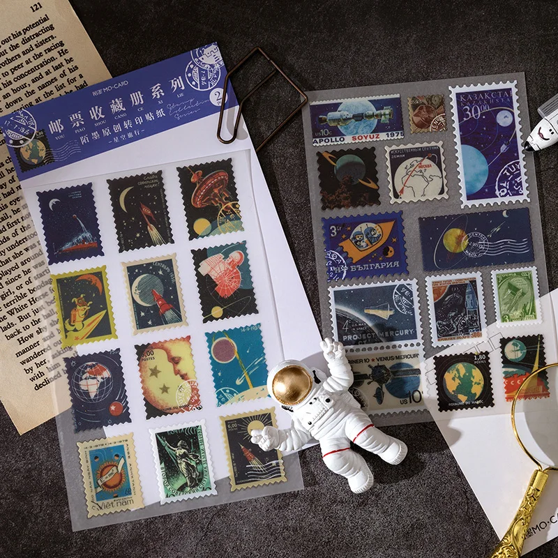 2pcs/Sst Transfer Sticker Stamp Collection Album Retro Plant Butterfly Space Tourism Mushroom Material Stickers
2pcs/Sst Transfer Sticker Stamp Collection Album Retro Plant Butterfly Space Tourism Mushroom Material Stickers