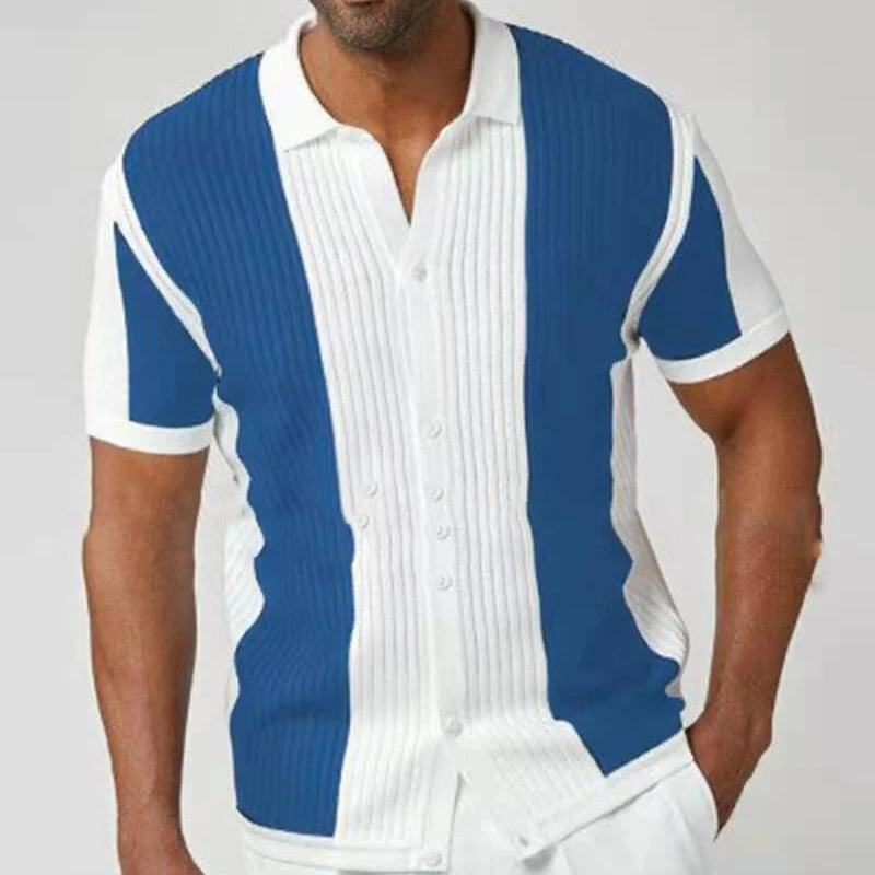 New Clothing Men Shirts Fashion Short Sleeve Turn-down Collar Color Patchwork Casual Oversize Shirt For Men Streetwear
New Clothing Men Shirts Fashion Short Sleeve Turn-down Collar Color Patchwork Casual Oversize Shirt For Men Streetwear