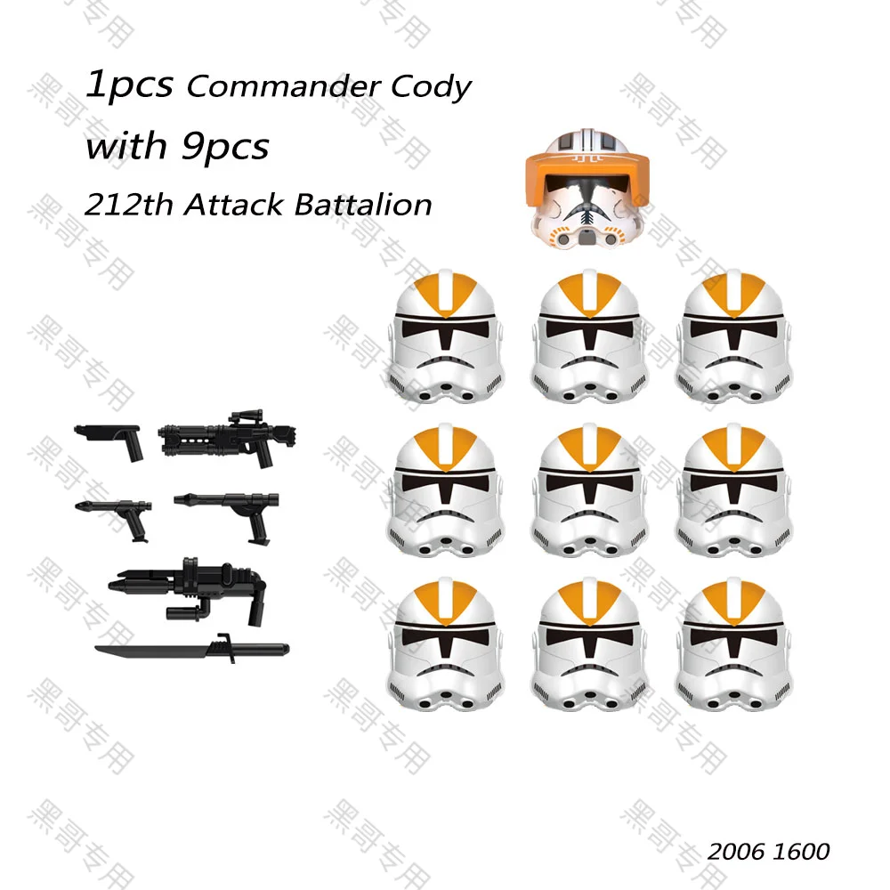 Disney Commander Cody with Clone 212th Attack Battalion Troopers Building Blocks Bricks Star Action Figure Wars Toys Kids Gifts
Disney Commander Cody with Clone 212th Attack Battalion Troopers Building Blocks Bricks Star Action Figure Wars Toys Kids Gifts