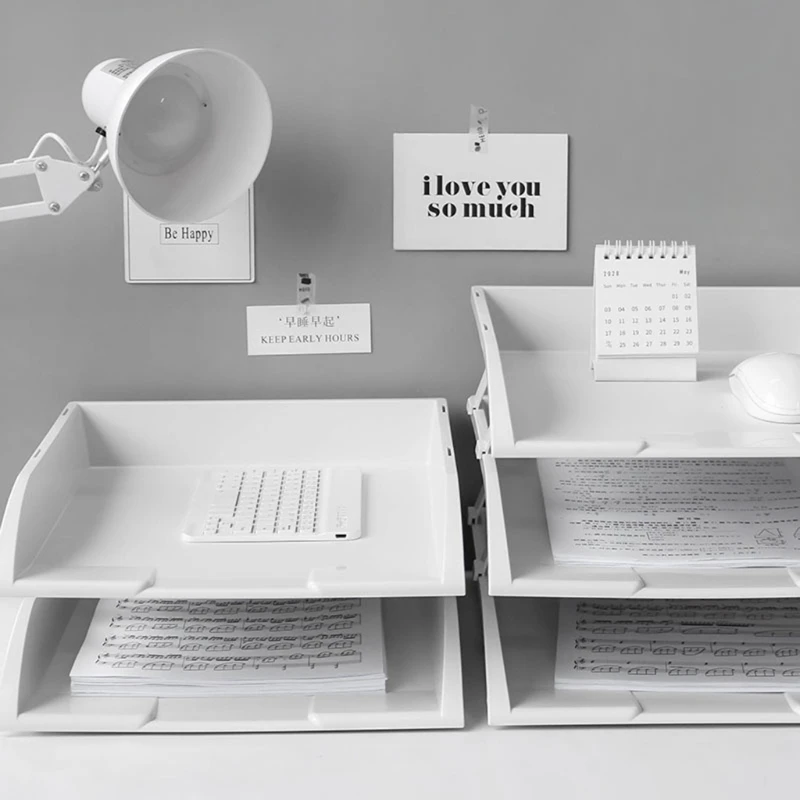 K3NB 2/3 Tier Stackable Desktop Document Rack Letter Tray Organizer File Magazine Holder Layering Paper Storage Office Supplies
K3NB 2/3 Tier Stackable Desktop Document Rack Letter Tray Organizer File Magazine Holder Layering Paper Storage Office Supplies