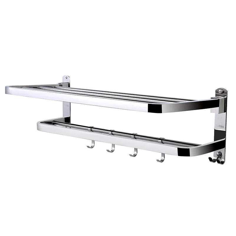 Stainless Steel Bath Towel Holder Ladder Shelf Wall Mounted Kitchen Bath Rail Hanger Foldable Towel Rack Rod Organiser Storage 
Stainless Steel Bath Towel Holder Ladder Shelf Wall Mounted Kitchen Bath Rail Hanger Foldable Towel Rack Rod Organiser Storage