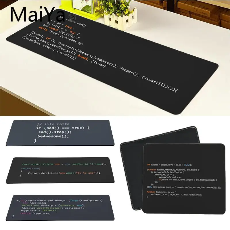 Maiya Top Quality Program Words Rubber Mouse Durable Desktop Mousepad Free Shipping Large Mouse Pad Keyboards Mat
Maiya Top Quality Program Words Rubber Mouse Durable Desktop Mousepad Free Shipping Large Mouse Pad Keyboards Mat