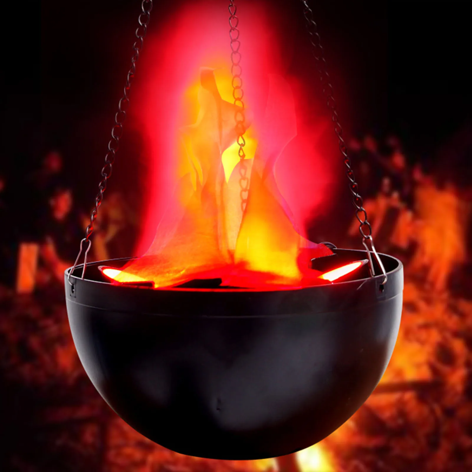 Halloween Decorations Props Electronic Simulation Brazier False Fire Burning Flame LED Light False Fire Props Fake Brazier BZ
Halloween Decorations Props Electronic Simulation Brazier False Fire Burning Flame LED Light False Fire Props Fake Brazier BZ