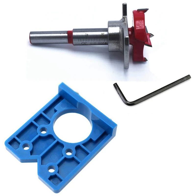 Concealed Hinge Jig Forstner Bit Sets-35mm Hinge Hole Cutter for Cabinet Hinges and Mounting Plates
Concealed Hinge Jig Forstner Bit Sets-35mm Hinge Hole Cutter for Cabinet Hinges and Mounting Plates