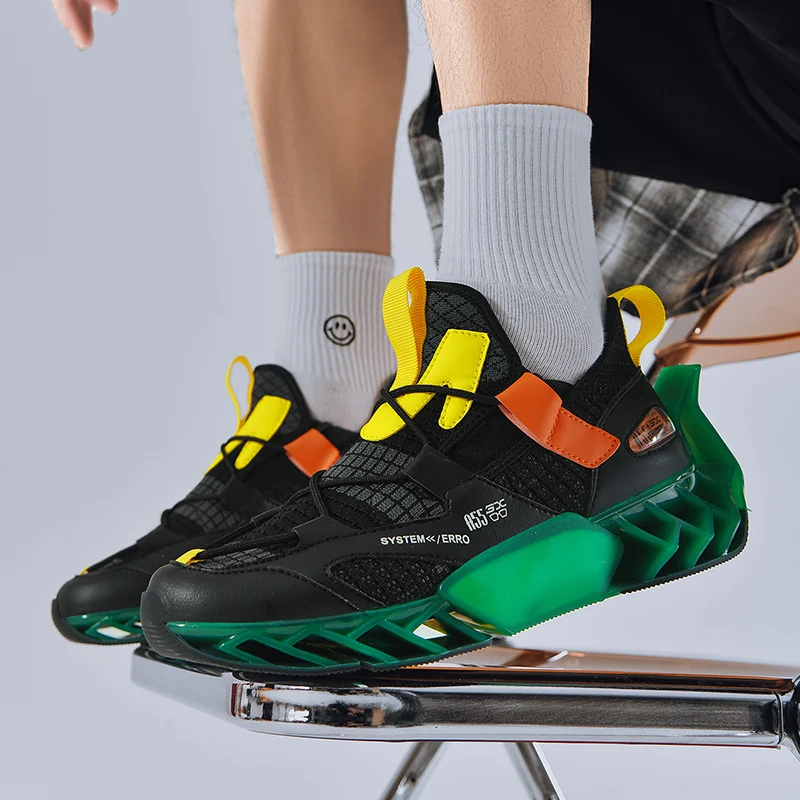 Fashion Men's Sneakers Wear-Resistance Running Shoes for Men Black Blue Sports Man Shoes Big Size 39-46 Jogging Trainers Soft
Fashion Men's Sneakers Wear-Resistance Running Shoes for Men Black Blue Sports Man Shoes Big Size 39-46 Jogging Trainers Soft