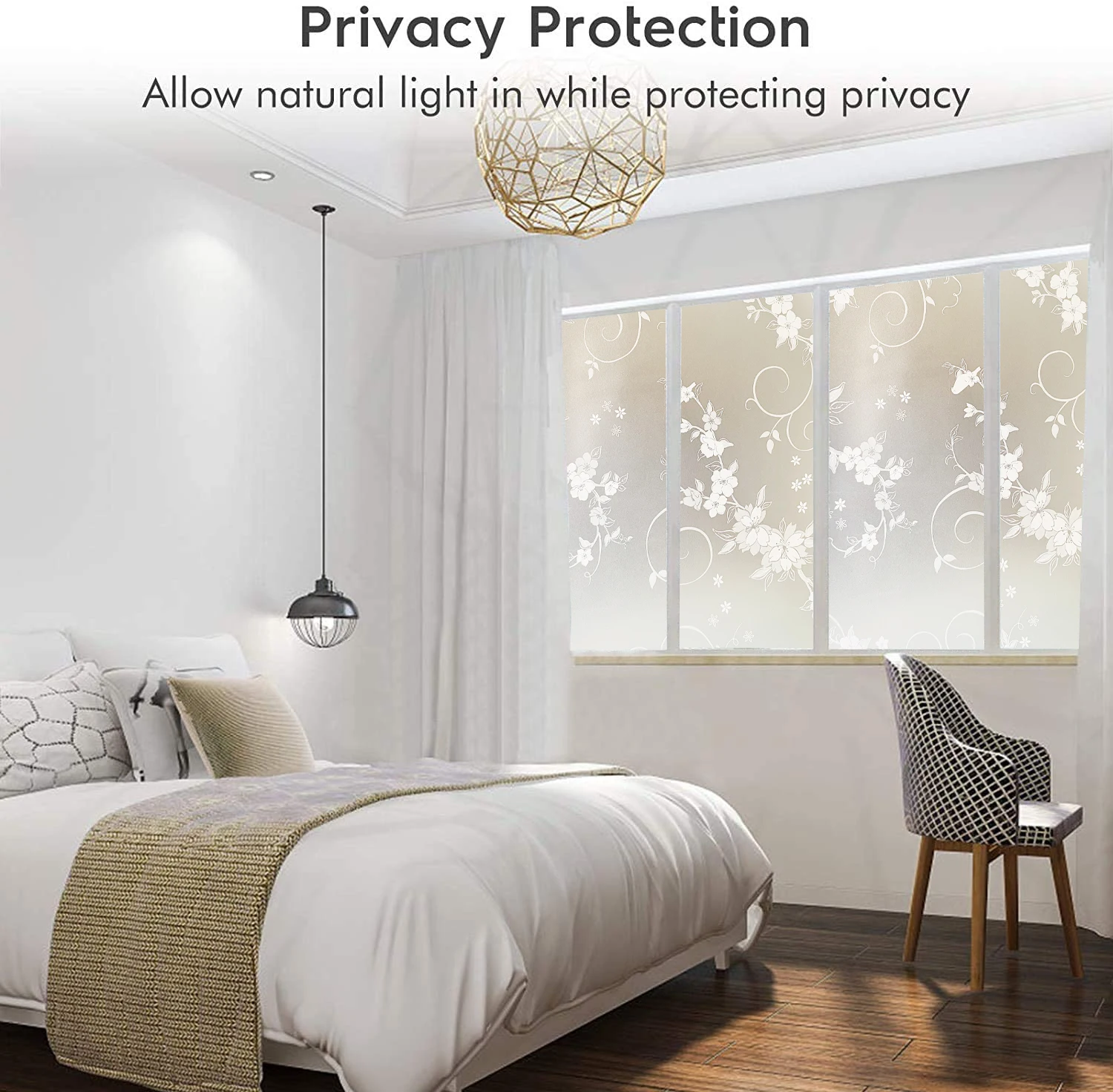 White Flowers Decorative Window Glass Film Opaque Privacy Protective Frosted Window Stickers Static Self Adhesive Film
White Flowers Decorative Window Glass Film Opaque Privacy Protective Frosted Window Stickers Static Self Adhesive Film