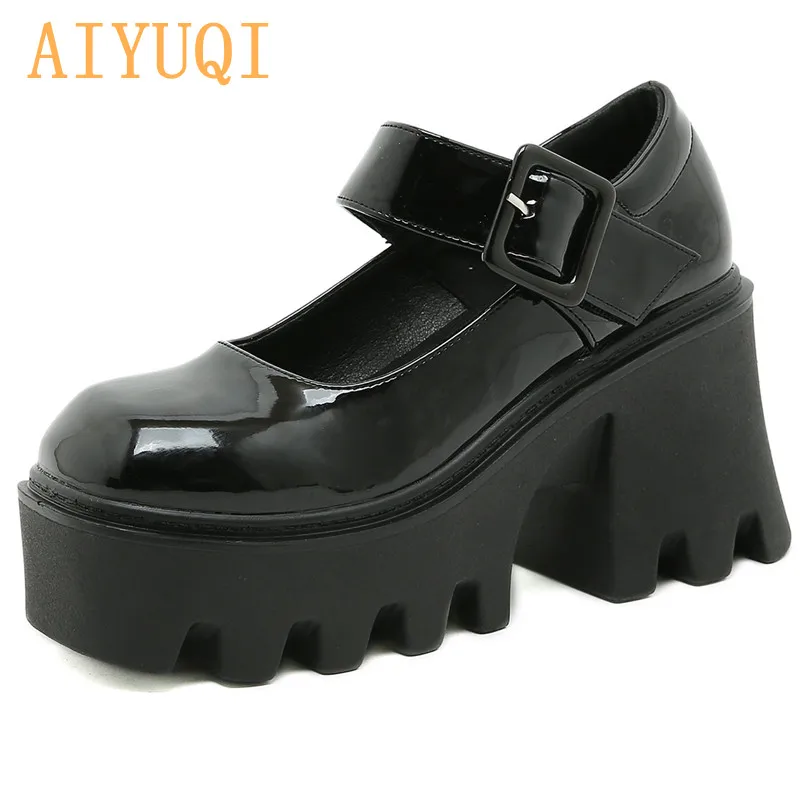 Women Mary Jane Shoes Platform 2022 New Patent Leather British Style High Heel Women Shoes Lolita Fashion Trend Ladies Shoes
Women Mary Jane Shoes Platform 2022 New Patent Leather British Style High Heel Women Shoes Lolita Fashion Trend Ladies Shoes