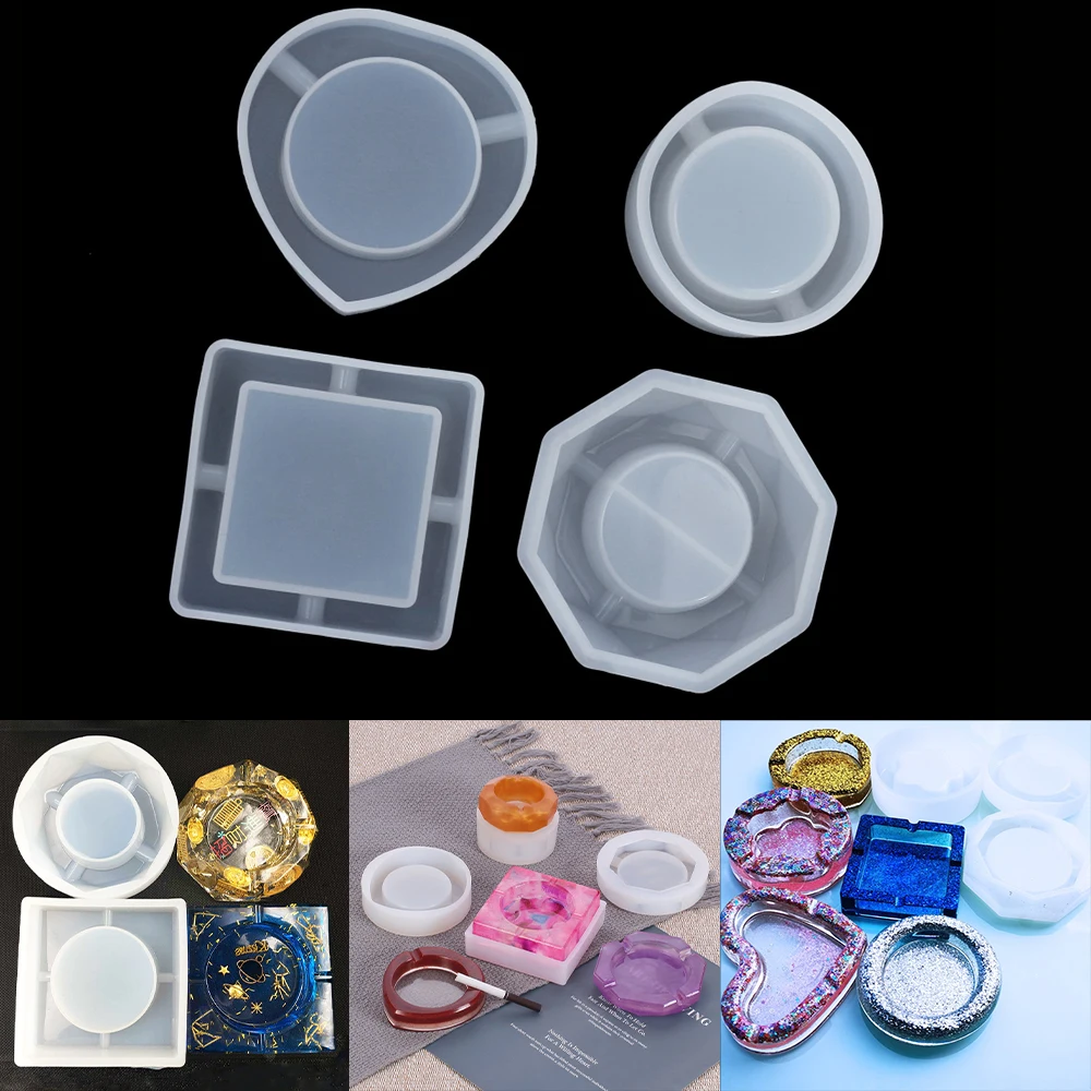 4Style Geometric Ashtray Silicone Mold Dried Flower Container UV Epoxy Resin Mould For DIY Casting Crafts Home Decoration Tool
4Style Geometric Ashtray Silicone Mold Dried Flower Container UV Epoxy Resin Mould For DIY Casting Crafts Home Decoration Tool