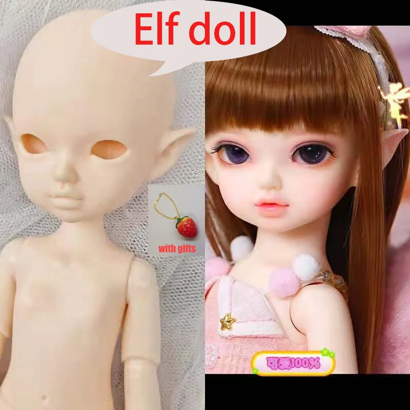 BJD Doll Head Elf Ears with Nude Body DIY Practice Model Toys 22CM Fashion Head Naked Nude Bareheaded Doll For Gifts
BJD Doll Head Elf Ears with Nude Body DIY Practice Model Toys 22CM Fashion Head Naked Nude Bareheaded Doll For Gifts