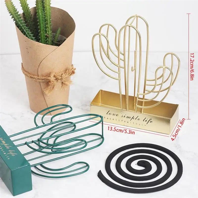 Insect Mosquito Coil Holder Mosquito Coil Frame Home Decoration for Various Styles Nordic Iron Cactus Wrought Repellent Holder
Insect Mosquito Coil Holder Mosquito Coil Frame Home Decoration for Various Styles Nordic Iron Cactus Wrought Repellent Holder