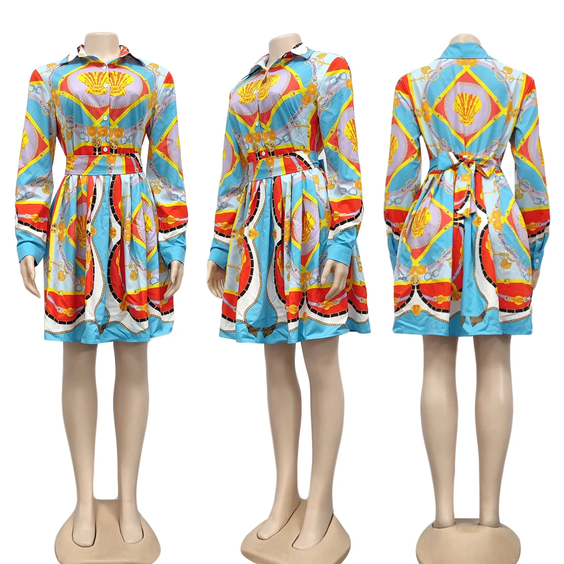 The New Autumn 2021 Cross-Border Fashion Women's Print Casual Slim Long Sleeve Shirt Skirt is Available
The New Autumn 2021 Cross-Border Fashion Women's Print Casual Slim Long Sleeve Shirt Skirt is Available