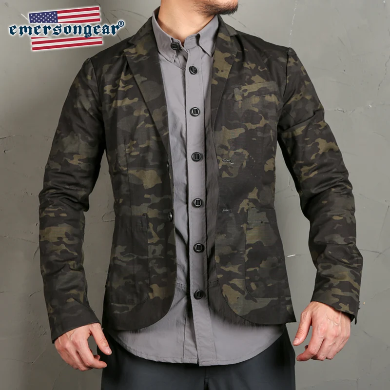 Emersongear мужской Камуфляжный костюм куртка тонкий тактический стиль деловой