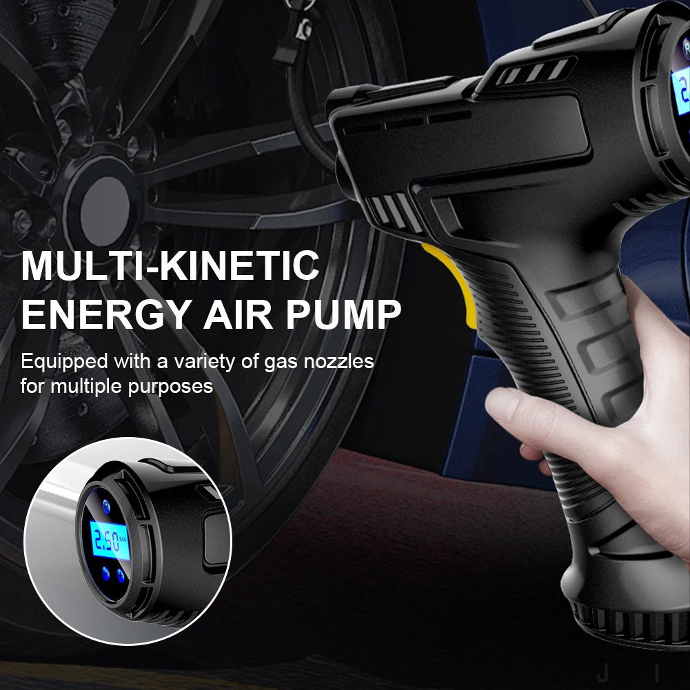 120W Air LED Lights Rechargeable Air Compressor Cordless Inflatable Pump Portable Air Pump Car Tire For Car Bicycle Balls
120W Air LED Lights Rechargeable Air Compressor Cordless Inflatable Pump Portable Air Pump Car Tire For Car Bicycle Balls