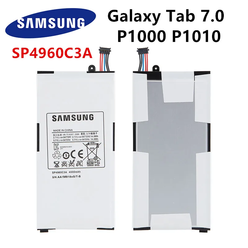 Оригинальный сменный аккумулятор для планшета SAMSUNG SP4960C3A 4000mA Samsung Galaxy Tab 7 0 дюймов